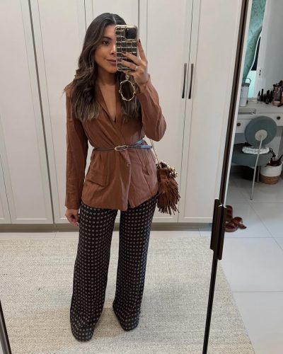 Calça em crepe ggt Maria Filó